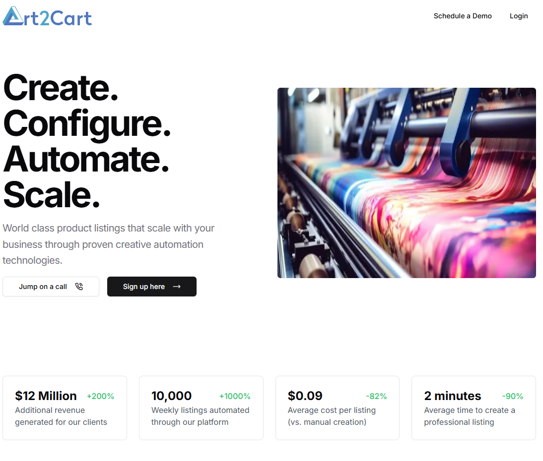 Art2Cart Landing